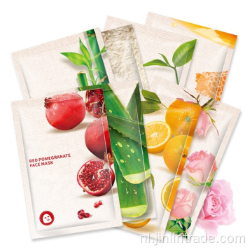 OEM plant fruit extract vochtinbrengende gezichtsblad masker